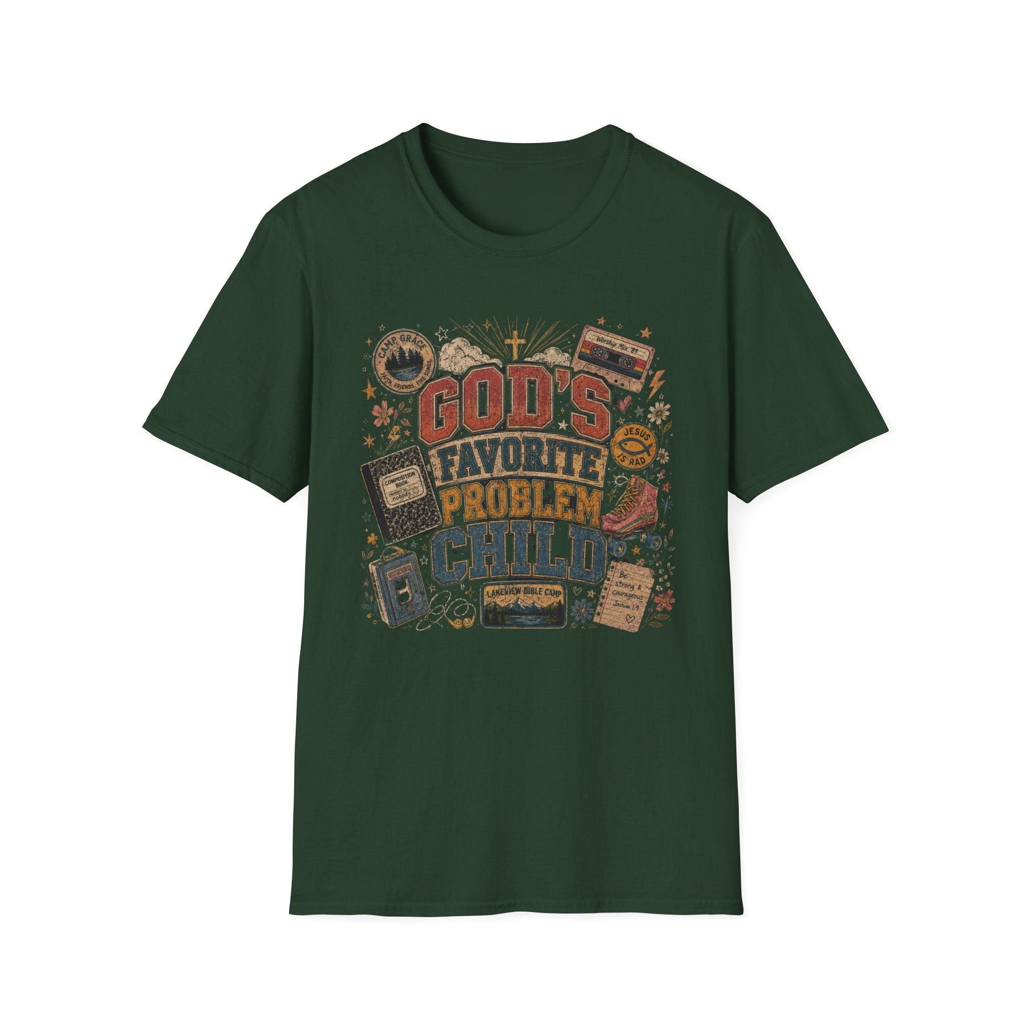 God's Favorite Problem Child T-Shirt — Vintage Faith Graphic Tee