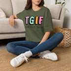 TGIF "Thank God I’m Forgiven" T-Shirt — Colorful Christian Faith Tee
