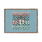 Created With Purpose Woven Blanket — Inspirational Butterfly Throw