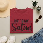 Not Today Satan T-Shirt — Funny Christian Faith Graphic Tee