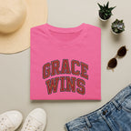 Grace Wins Bold Text T-Shirt