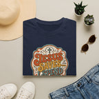 Christian T-Shirt — "Jesus Saves" Vintage Script Faith Tee