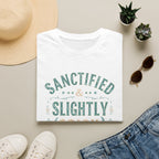 Sanctified & Slightly Spicy T-Shirt — Christian Faith with Fun Attitude