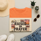 Raised on Prayer T-Shirt — Vintage Faith & Nostalgia Tee