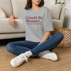 Covered in Grace T‑Shirt — "Running on Coffee, Slightly Unhinged but Saved" Christian Graphic Tee
