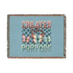 Created With Purpose Woven Blanket — Inspirational Butterfly Throw