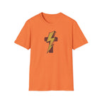 Vintage Lightning Bolt T-Shirt — Retro Distressed Yellow Bolt Tee