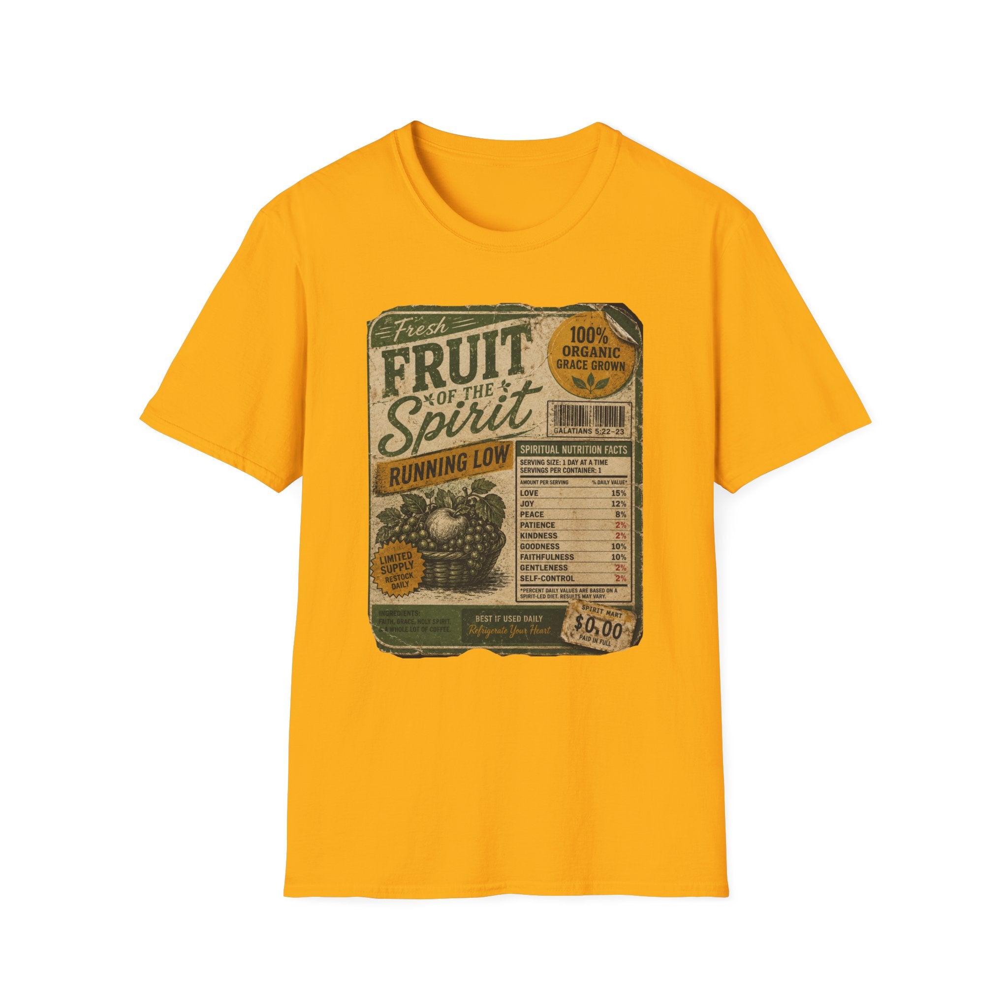 Fruit of the Spirit T‑Shirt — Vintage ‘Fresh Fruit of the Spirit’ Christian Graphic Tee