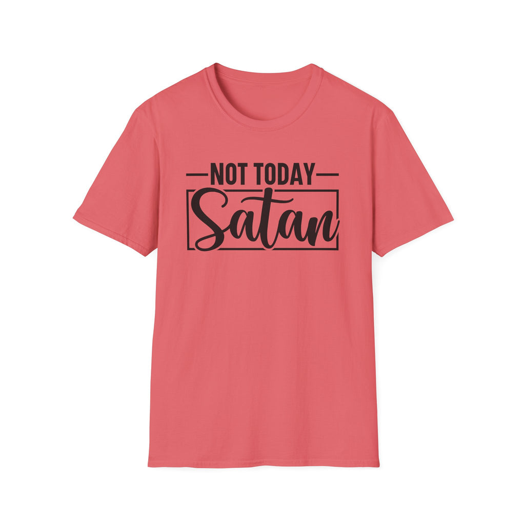 Not Today Satan T-Shirt — Funny Christian Faith Graphic Tee