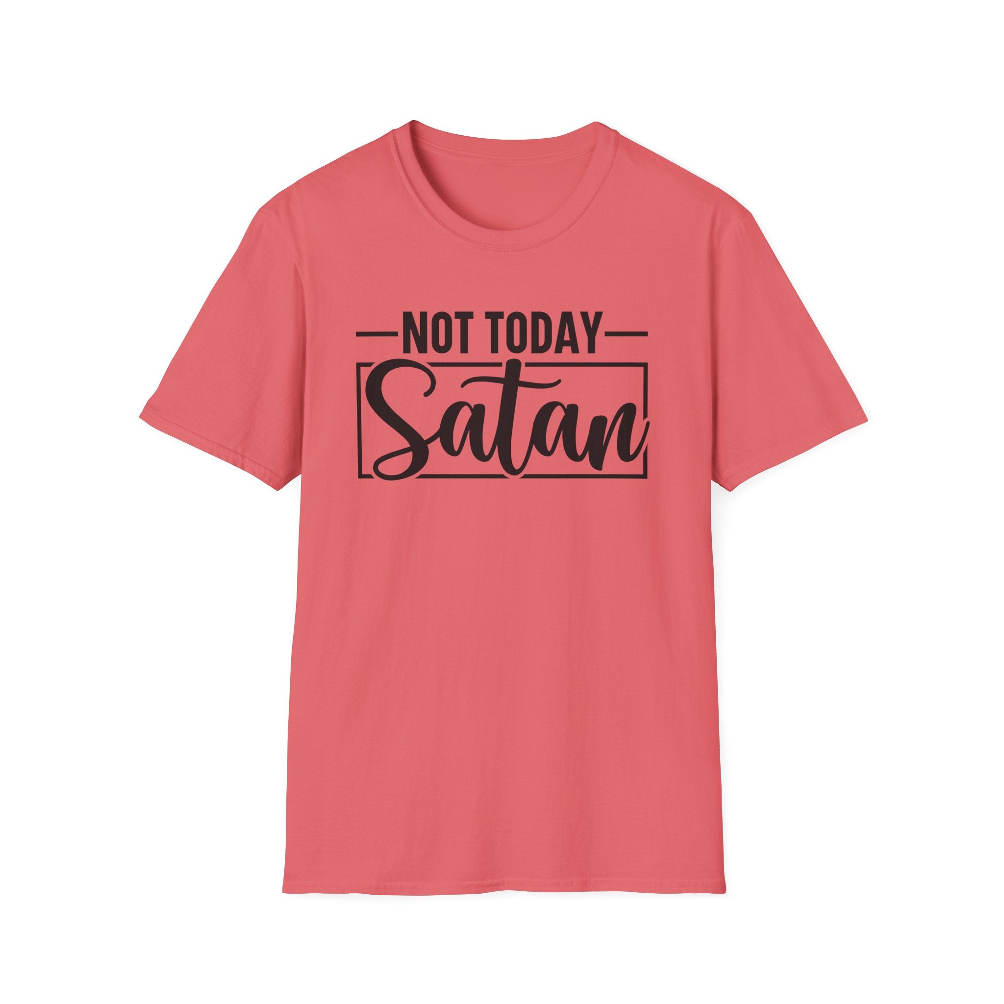Not Today Satan T-Shirt — Funny Christian Faith Graphic Tee