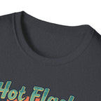 Hot Flash Summer Tour Retro Beach T-Shirt — Funny Menopause Graphic Tee
