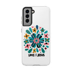 Tough Phone Case — “Love Like Jesus” Floral Christian iPhone Case