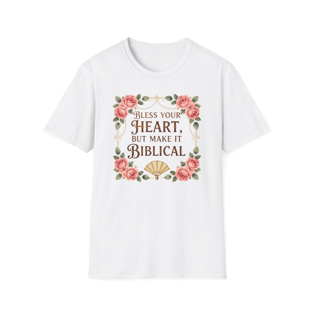 Biblical Blessings T-Shirt — "Bless Your Heart, But Make It Biblical" Floral Tee
