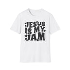 Jesus Is My Jam T-Shirt — Retro Heart Faith Tee