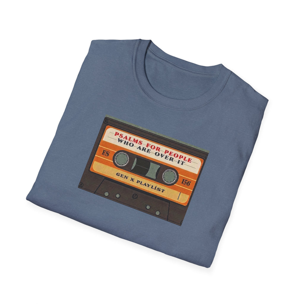 Retro Cassette T-Shirt — "Mixtapes for People Who Are Over It" Vintage Music Tee