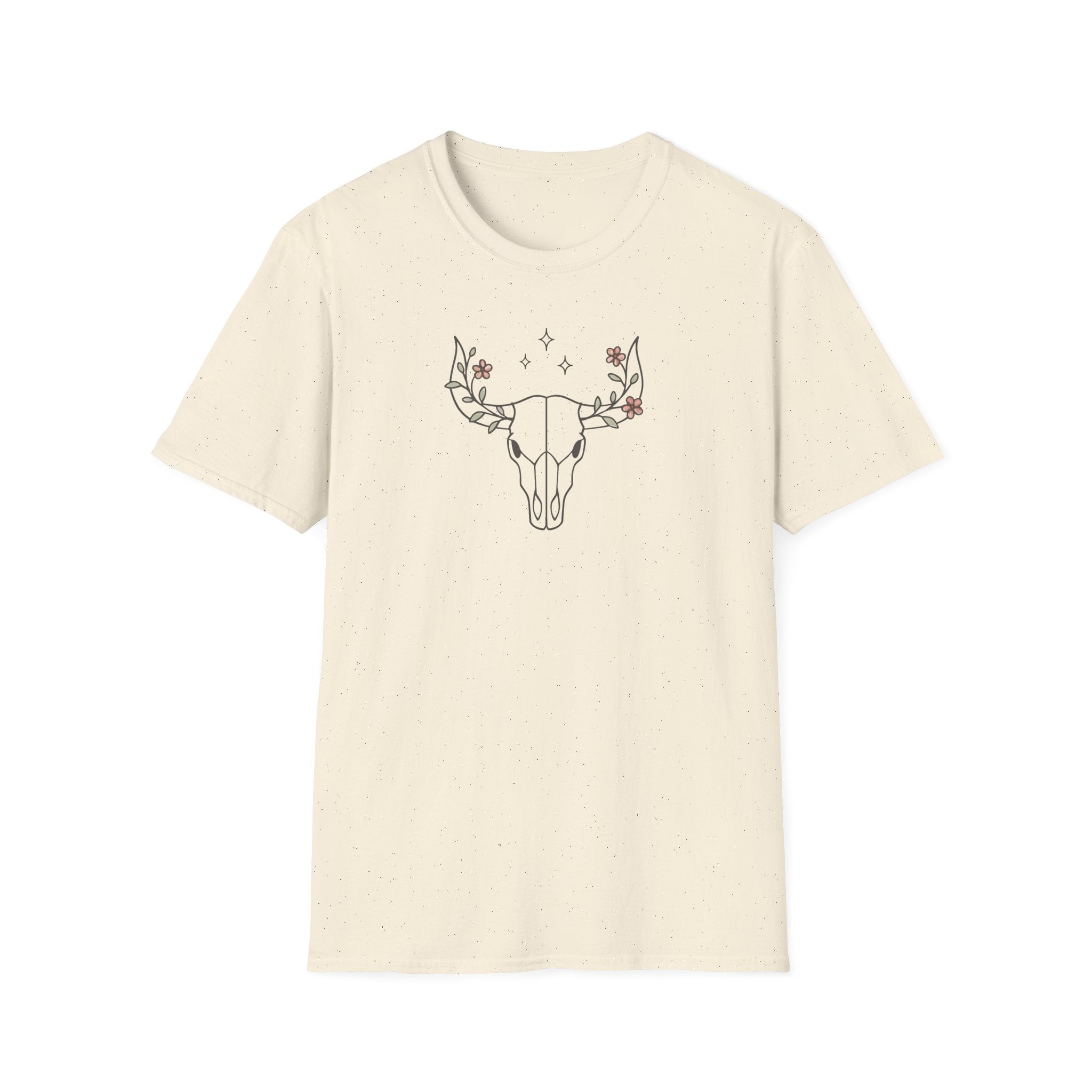 Floral deer skull T-Shirt