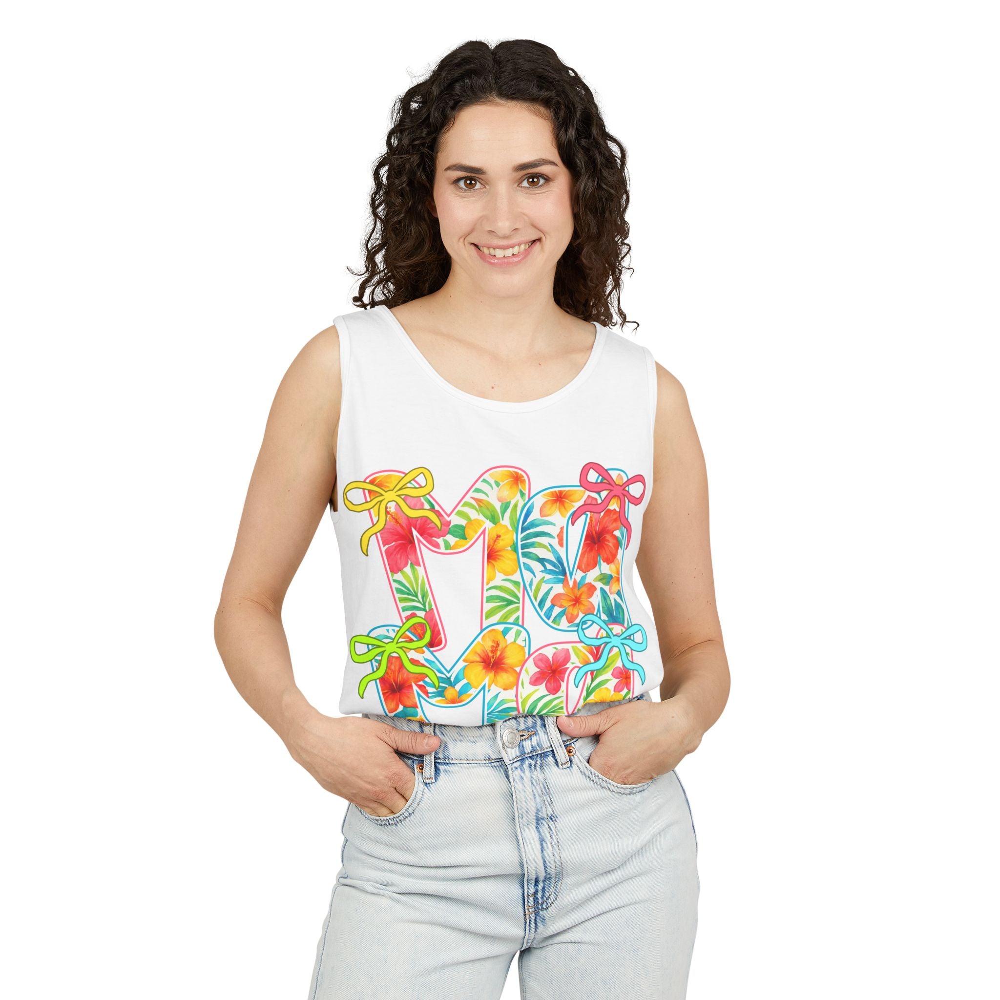 Hawaii Floral 'Mama' Tank Top — Tropical Vacation Beachwear