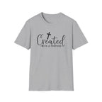 Created With a Purpose Christian T-Shirt — Faith Cross Inspirational Tee