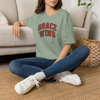 Grace Wins Bold Text T-Shirt