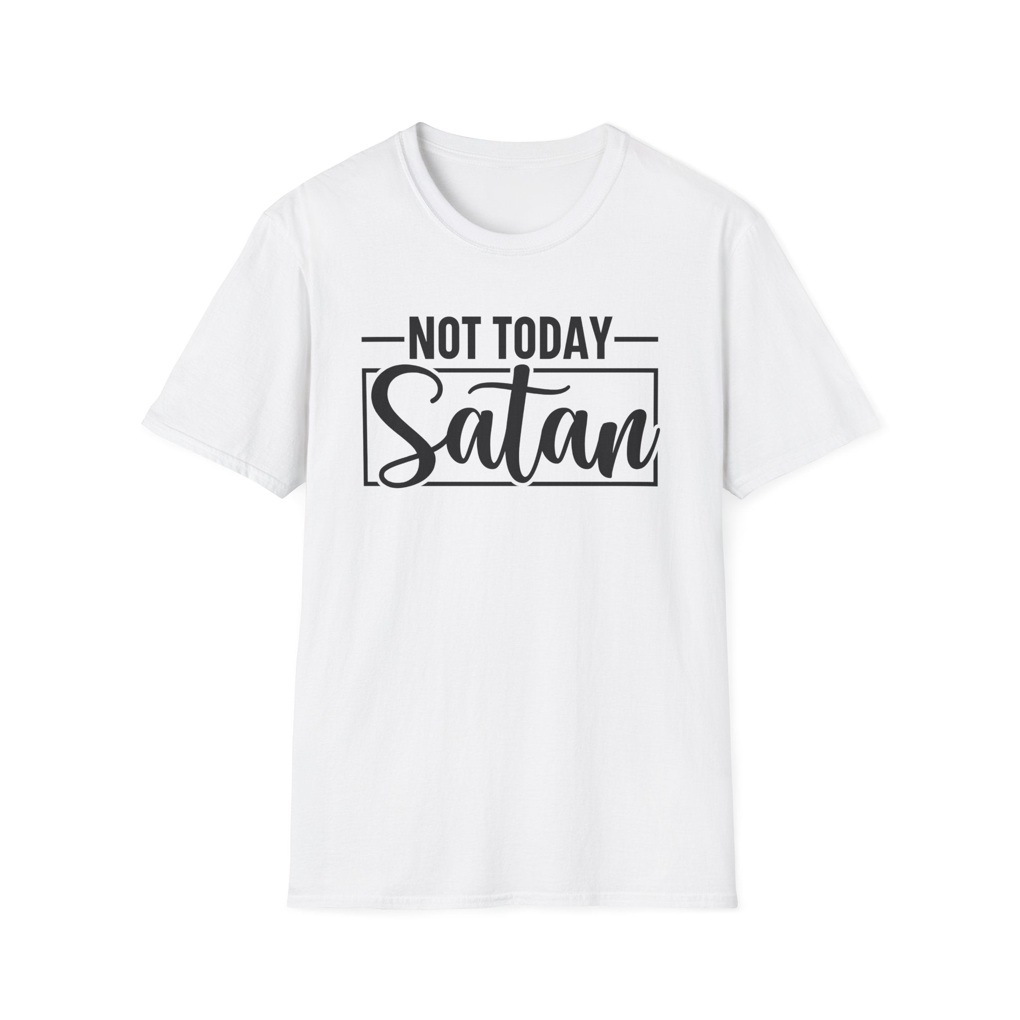 Not Today Satan T-Shirt — Funny Christian Faith Graphic Tee