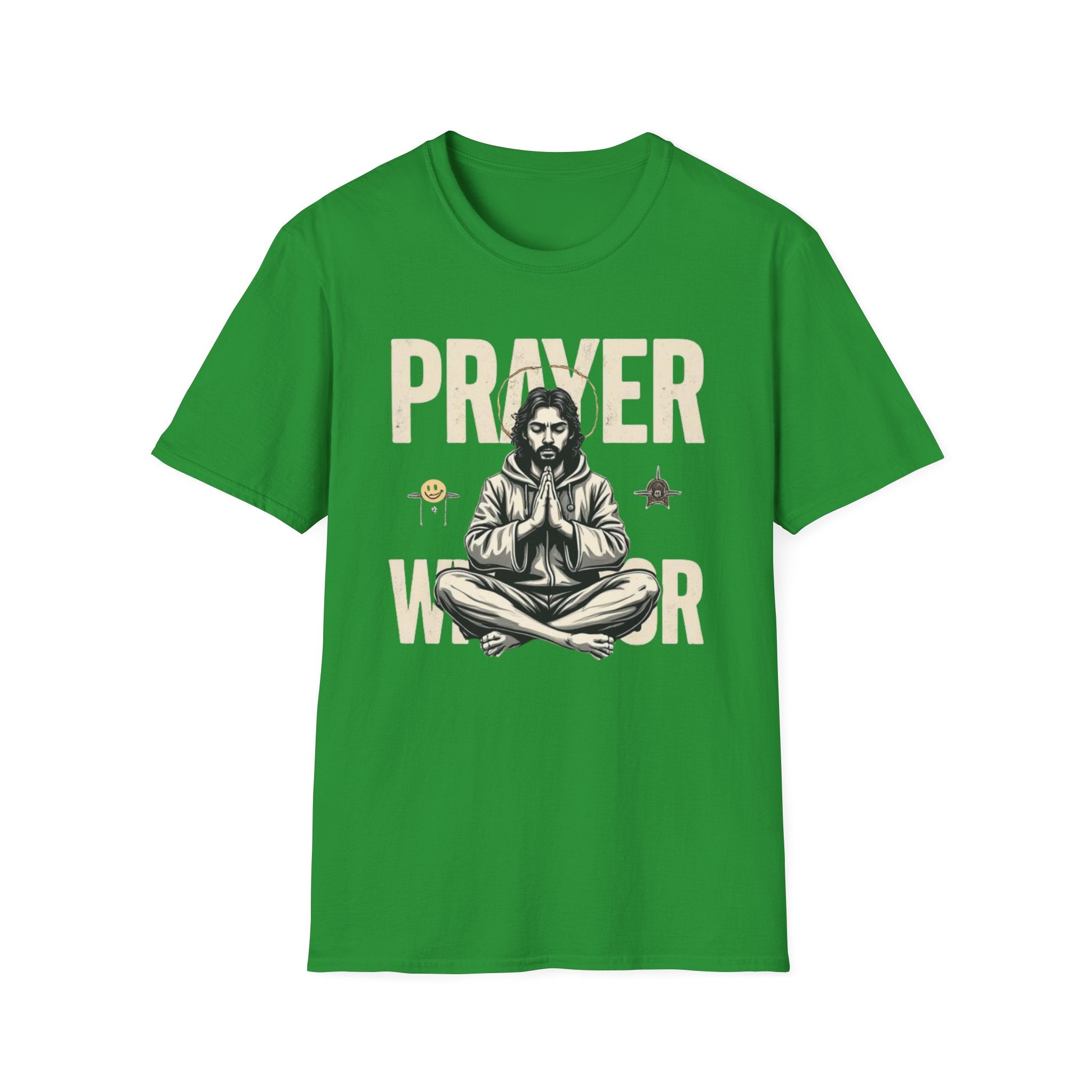 Prayer Warrior T-Shirt — Meditative Jesus Graphic Tee