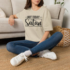 Not Today Satan T-Shirt — Funny Christian Faith Graphic Tee