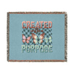 Created With Purpose Woven Blanket — Inspirational Butterfly Throw