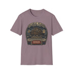 Global Flood Travel Badge T-Shirt – Vintage Ark Graphic Tee ("Unsubscribe from Humanity")