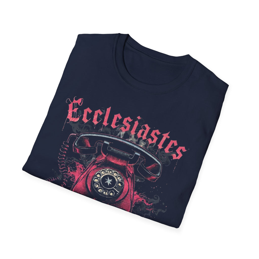 Ecclesiastes Retro Phone T-Shirt — "Meaningless... But Make It Fashion" Graphic Tee