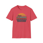 Too Blessed To Argue T-Shirt — Retro Sunset Faith Graphic Tee