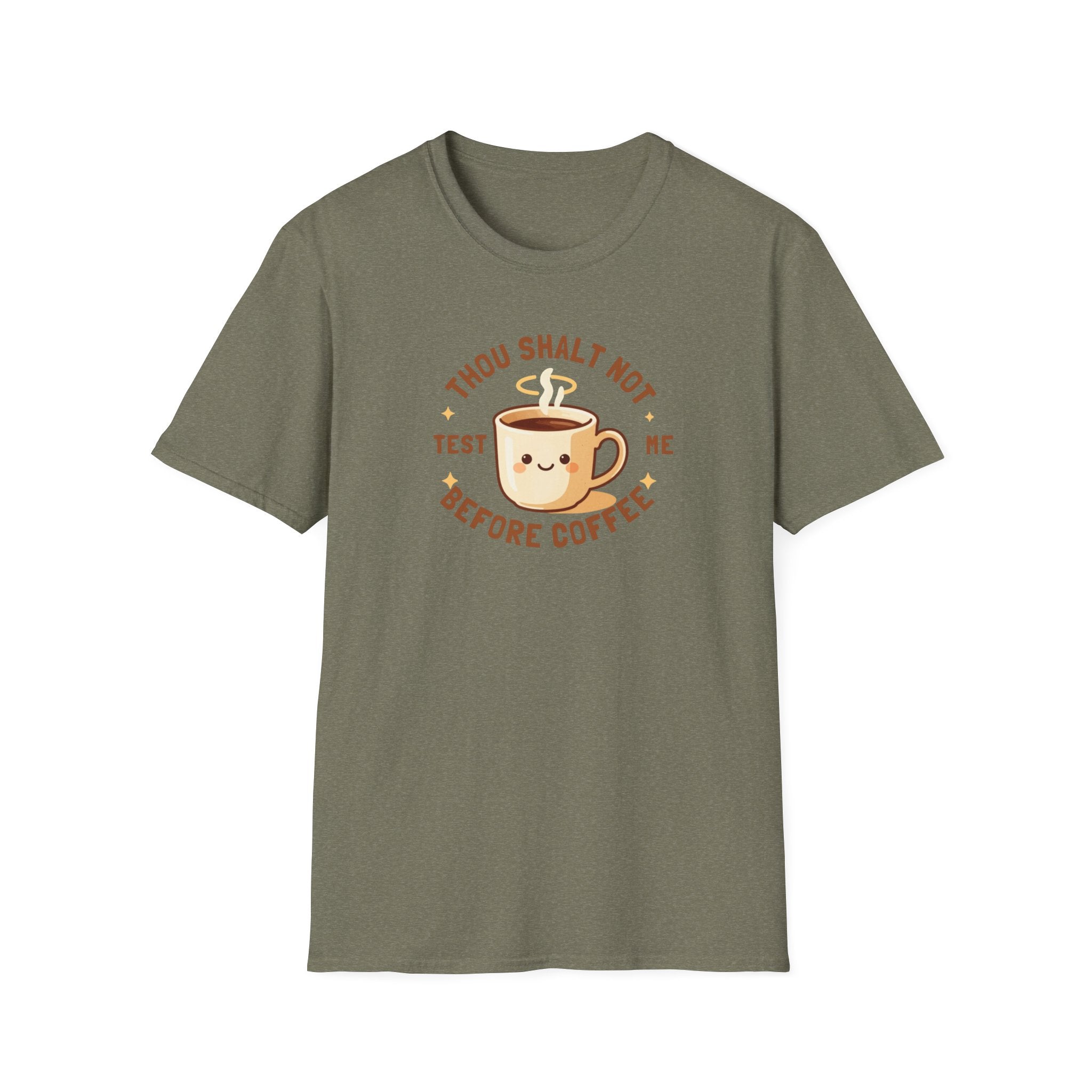 Thou Shalt Not Test Me Before Coffee T-Shirt