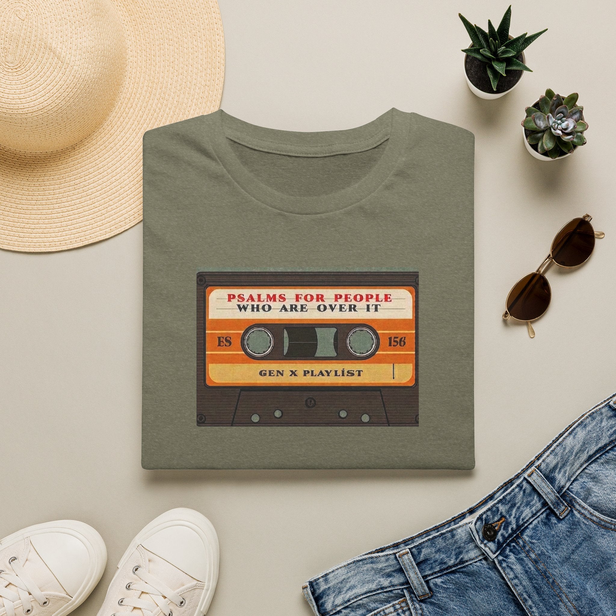 Retro Cassette T-Shirt — "Mixtapes for People Who Are Over It" Vintage Music Tee