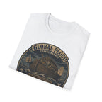 Global Flood Travel Badge T-Shirt – Vintage Ark Graphic Tee ("Unsubscribe from Humanity")