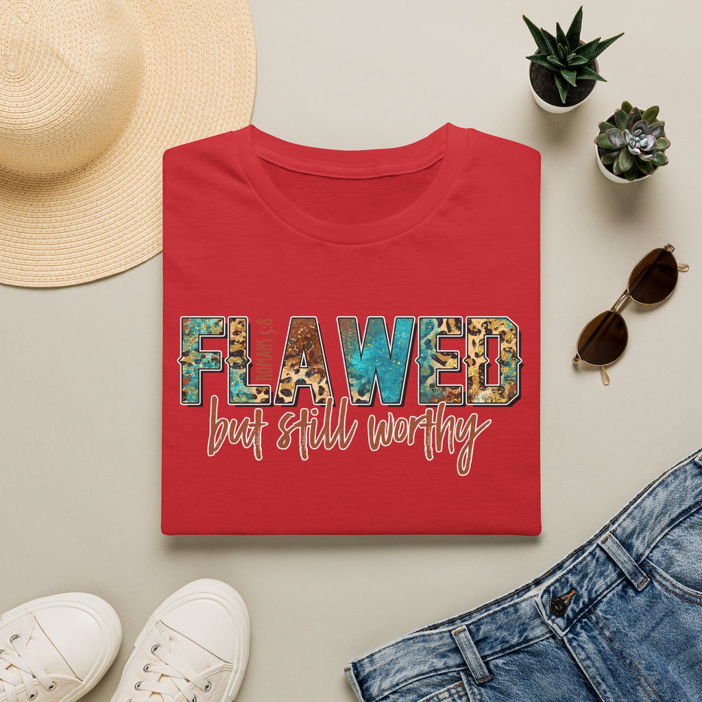 Flawed But Still Worthy T-Shirt – Inspirational Graphic Tee