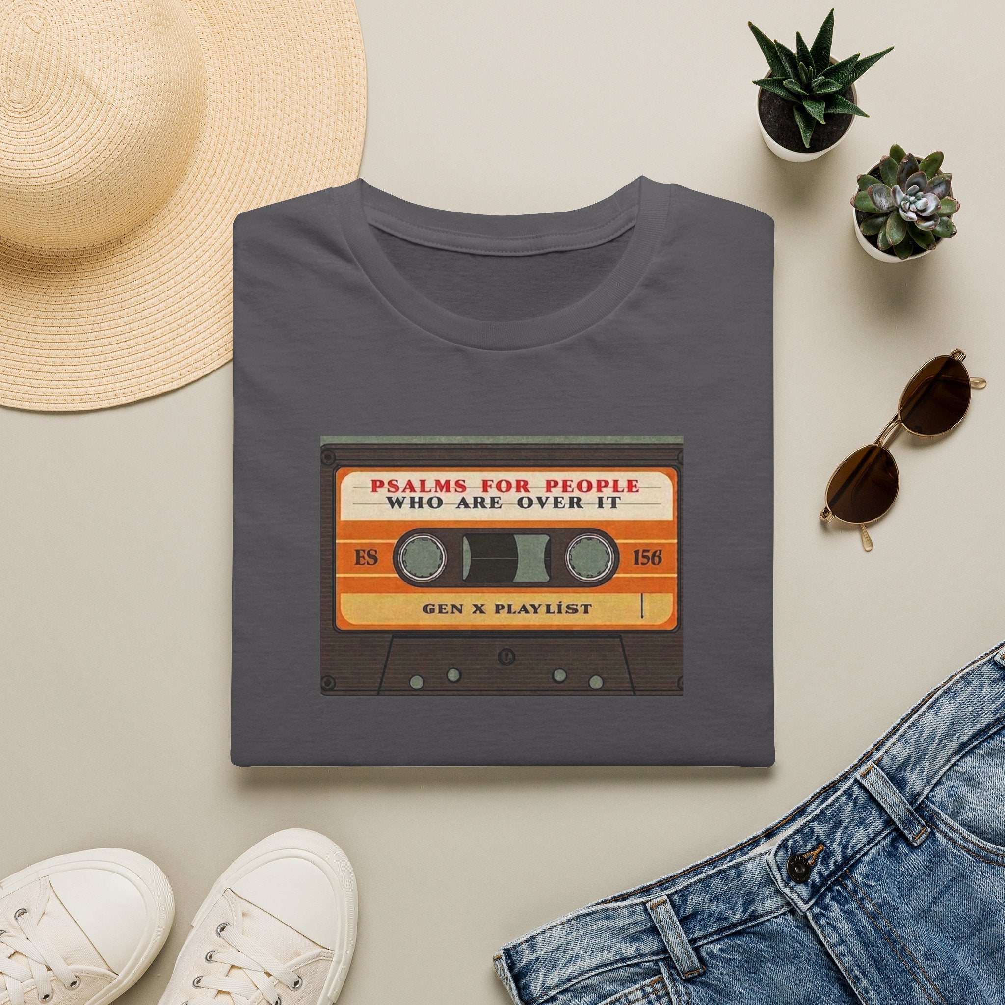 Retro Cassette T-Shirt — "Mixtapes for People Who Are Over It" Vintage Music Tee