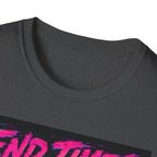 Retro 'End Times & Chill' T-Shirt — Vaporwave Sunset Tee