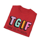 TGIF "Thank God I’m Forgiven" T-Shirt — Colorful Christian Faith Tee