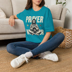 Prayer Warrior T-Shirt — Meditative Jesus Graphic Tee