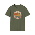 Christian T-Shirt — "Jesus Saves" Vintage Script Faith Tee