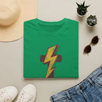 Vintage Lightning Bolt T-Shirt — Retro Distressed Yellow Bolt Tee