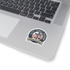 Faith Family Freedom 'Blessed & Free' Kiss-Cut Sticker | Patriotic, Vintage Americana