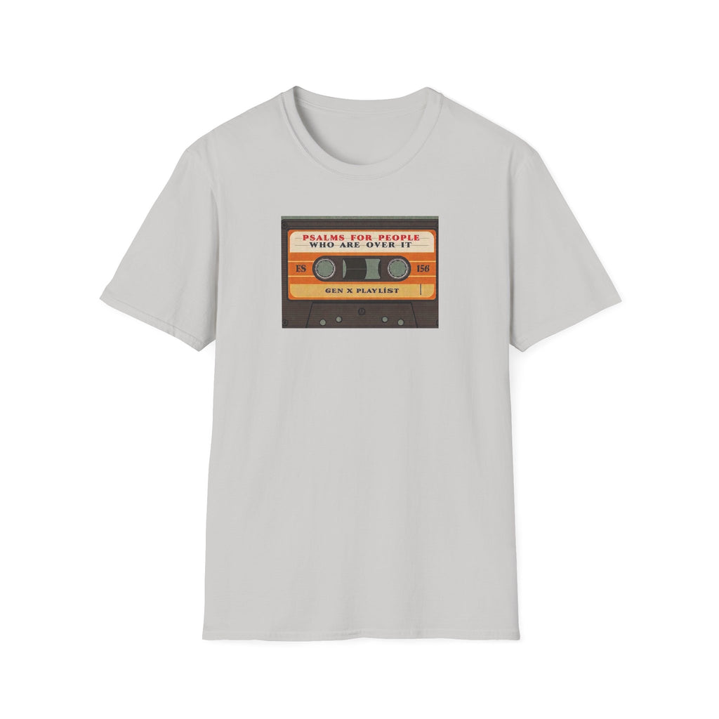 Retro Cassette T-Shirt — "Mixtapes for People Who Are Over It" Vintage Music Tee