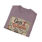Gen X Women Don't Panic T-Shirt — Retro Raccoon Vintage Graphic Tee