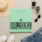 Faith Confidence T-Shirt — "God. Fidence" Christian Inspirational Tee