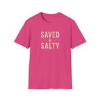 Saved & Salty T‑Shirt — Christian Beachy Faith Graphic Tee
