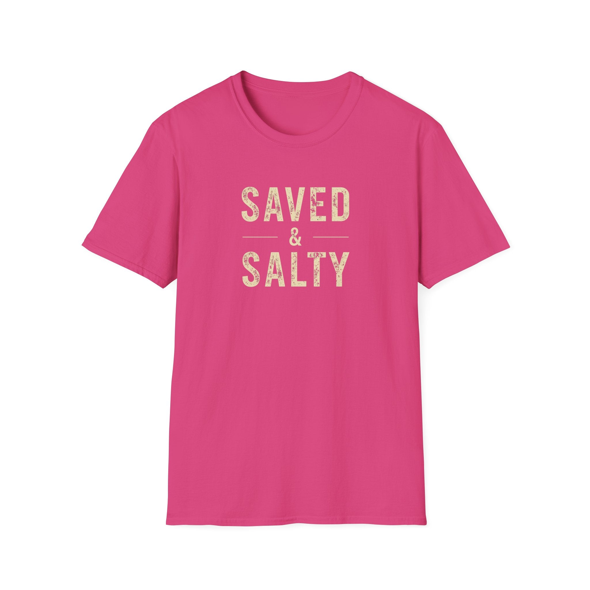 Saved & Salty T‑Shirt — Christian Beachy Faith Graphic Tee