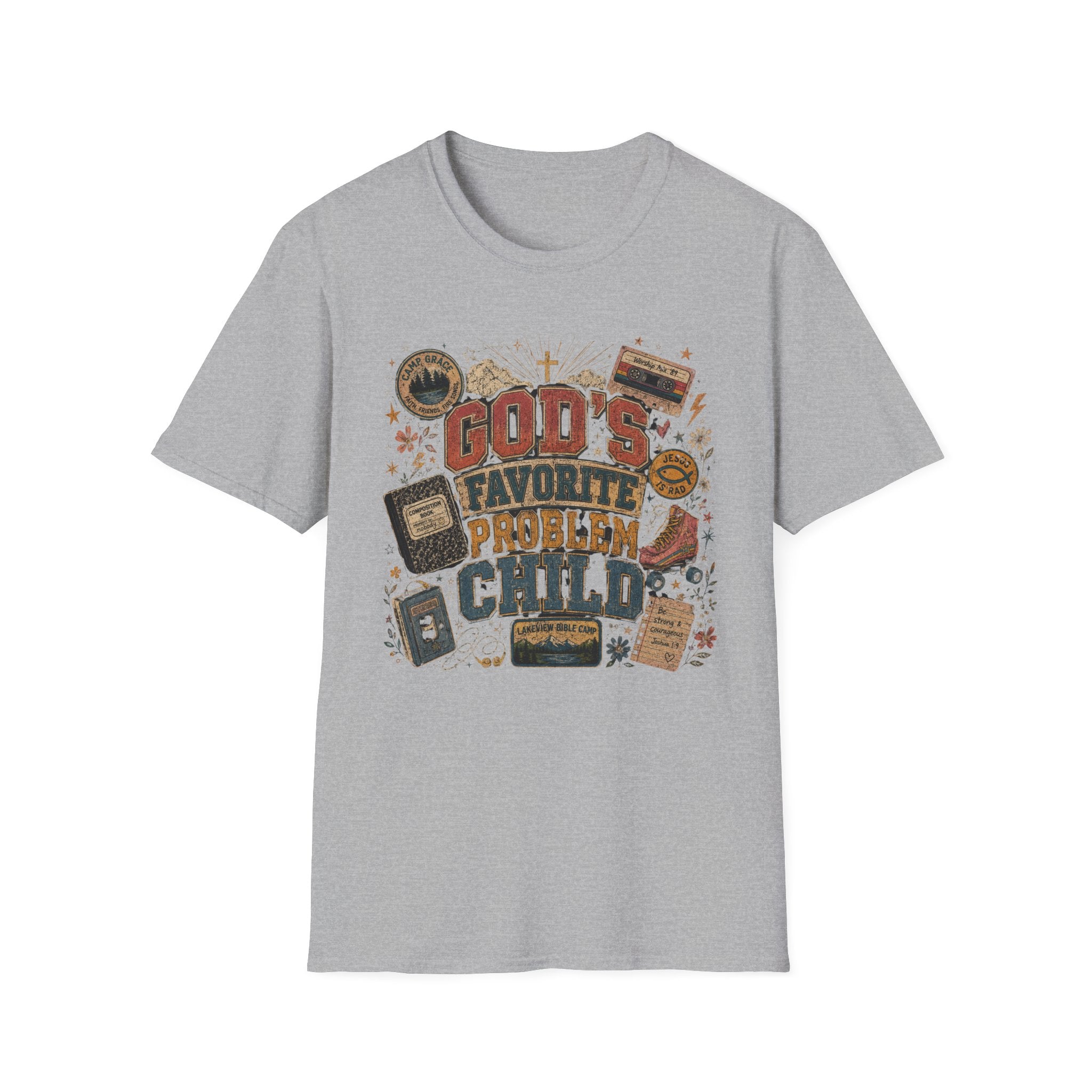 God's Favorite Problem Child T-Shirt — Vintage Faith Graphic Tee