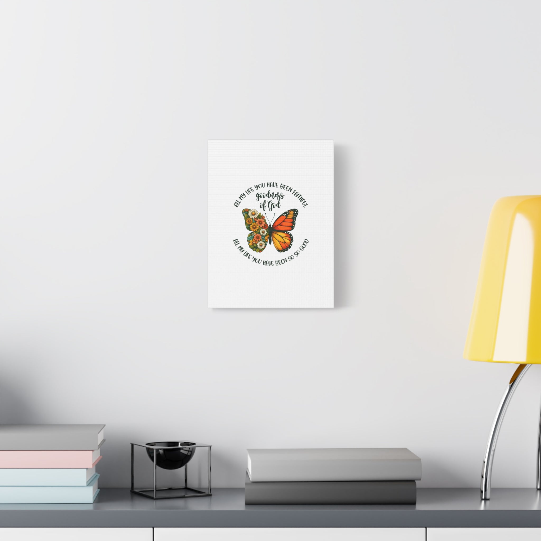 Faithful Goodness of God Butterfly Canvas