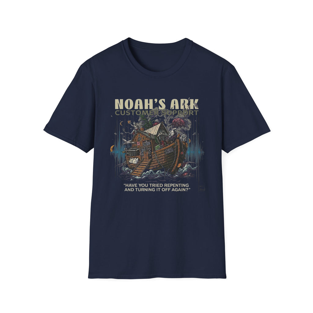 Noah's Ark Graphic T‑Shirt — Vintage Ark Illustration with Animals