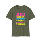 "Jesus Was My Emergency Contact Before It Was Cool" Christian Graphic Tee